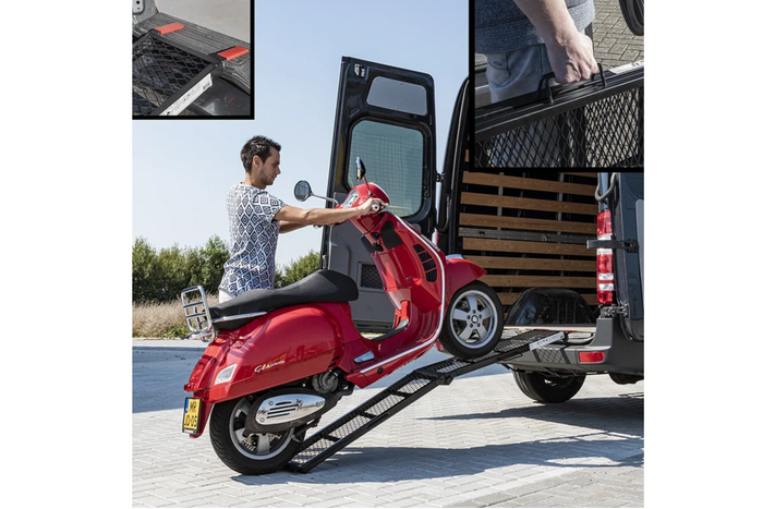 ProPlus 390094 foldable ramps steel drive-on ramps for trailers 203cm 680kg set of 2