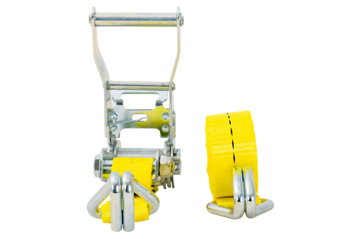 UNITRAILER 4m/25mm/1t yellow transport belt with tensioner