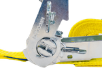 Set of four UNITRAILER 3m/25mm/1t yellow transport belts with tensioner