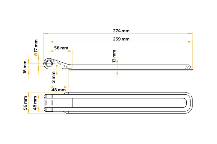 UNITRAILER BSCH 10-270 trailer side hinge