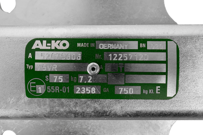 AL-KO AK7 75VR ball hitch for 750kg trailer with V-type drawbar