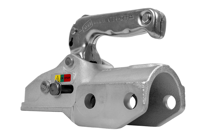 WINTERHOFF WW 350-RCH-1616 ball hitch for 3500kg trailer with 60mm pipe drawbar, cast iron
