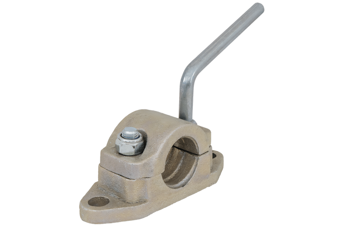 KNOTT B48C6 cast iron support wheel clamp for 48mm corrugated pipe