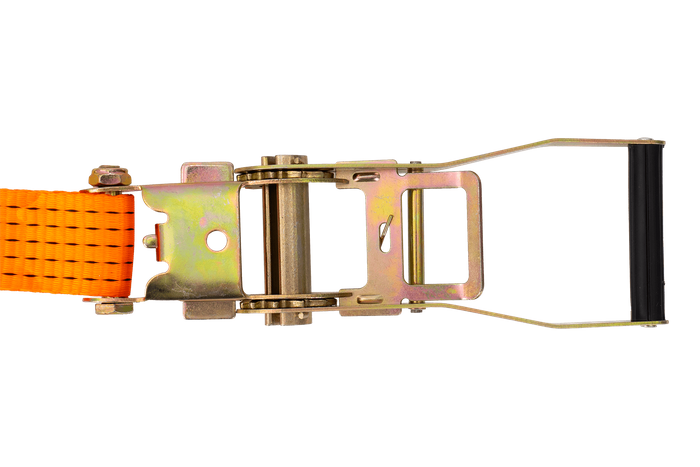 Set of four UNITRAILER 15m/50mm/5t orange transport belts with tensioner