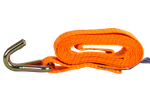 Set of four UNITRAILER 2m/25mm/1t orange transport belts with tensioner