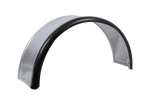 Trailer fender 13-15" DOMAR DK7110 wheel arch 820/240mm metal with rubber edge
