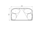 Rear lamp covers FRISTOM FT-088 left+right
