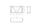 UNITRAILER rear lamp protective grille black rear light cover 260x125x70mm
