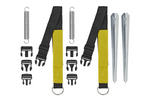 Set of two ProPlus 361728 storm straps for awnings and awnings 2x3m