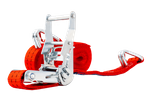 UNITRAILER 6m/35mm/2t red transport belt with tensioner