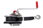Winch, hand winch for AL-KO 900kg tow truck trailer with 7m belt, brake and automatic unwinding