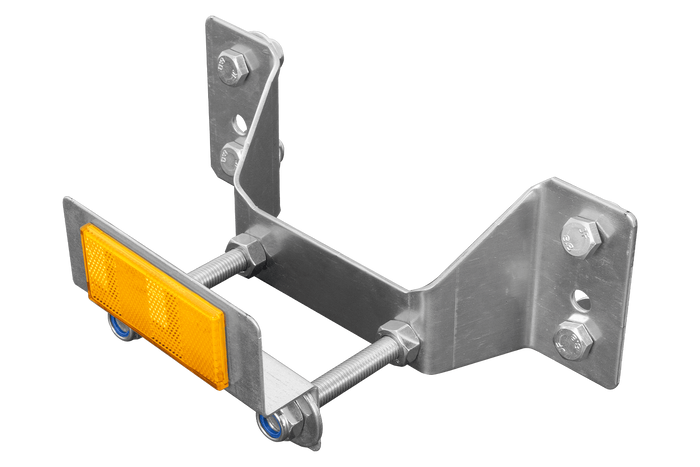 UNITRAILER GARDEN KIPP trailer spare wheel mounting bracket with reflector