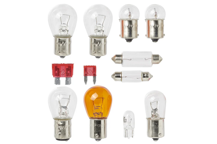 ProPlus 410065 12-piece spare bulb kit for camper, car
