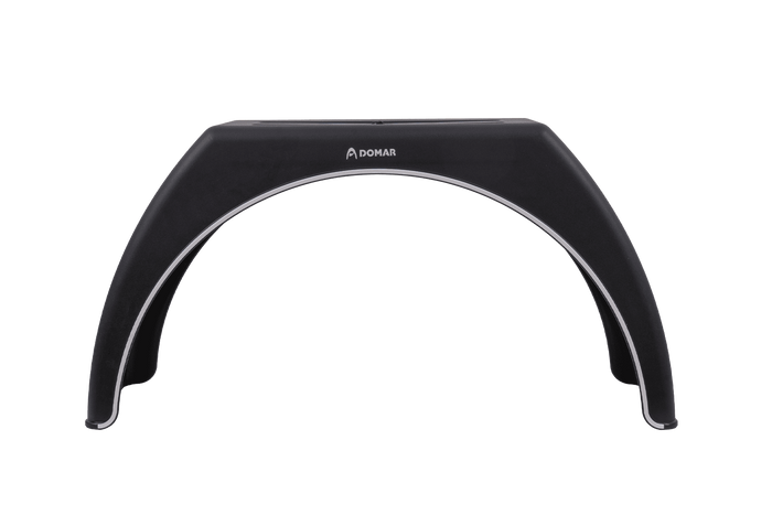 Trailer fender 15-17.5" DOMAR DK3114 flat wheel arch 950/300mm with white trim