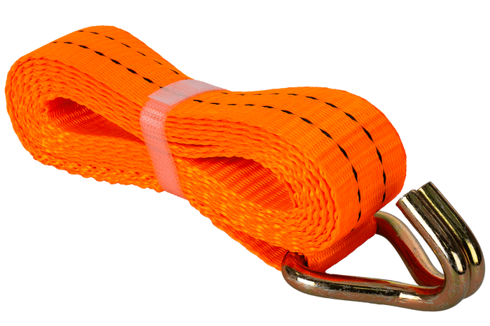 Set of four UNITRAILER 3m/35mm/2t orange transport belts with tensioner