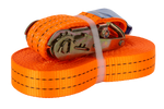 Set of four UNITRAILER 12m/35mm/2t orange transport belts with tensioner