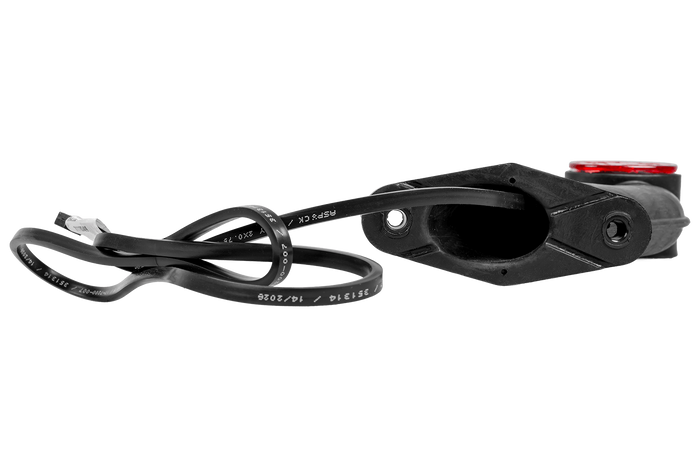 ASPÖCK SUPERPOINT II left marker lamp on a rubber arm with a side cable