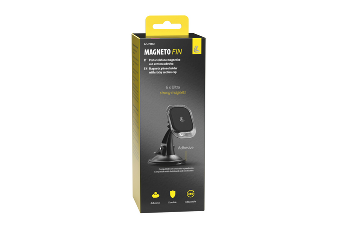 Magneto Fin Magnetic Phone Holder with Suction Cup