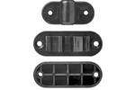 Caravan, camper door latch ProPlus 362622V02BK black spring-loaded handle for holding the door