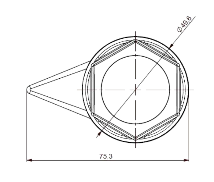 Metallic bolt protection cover cap F32
